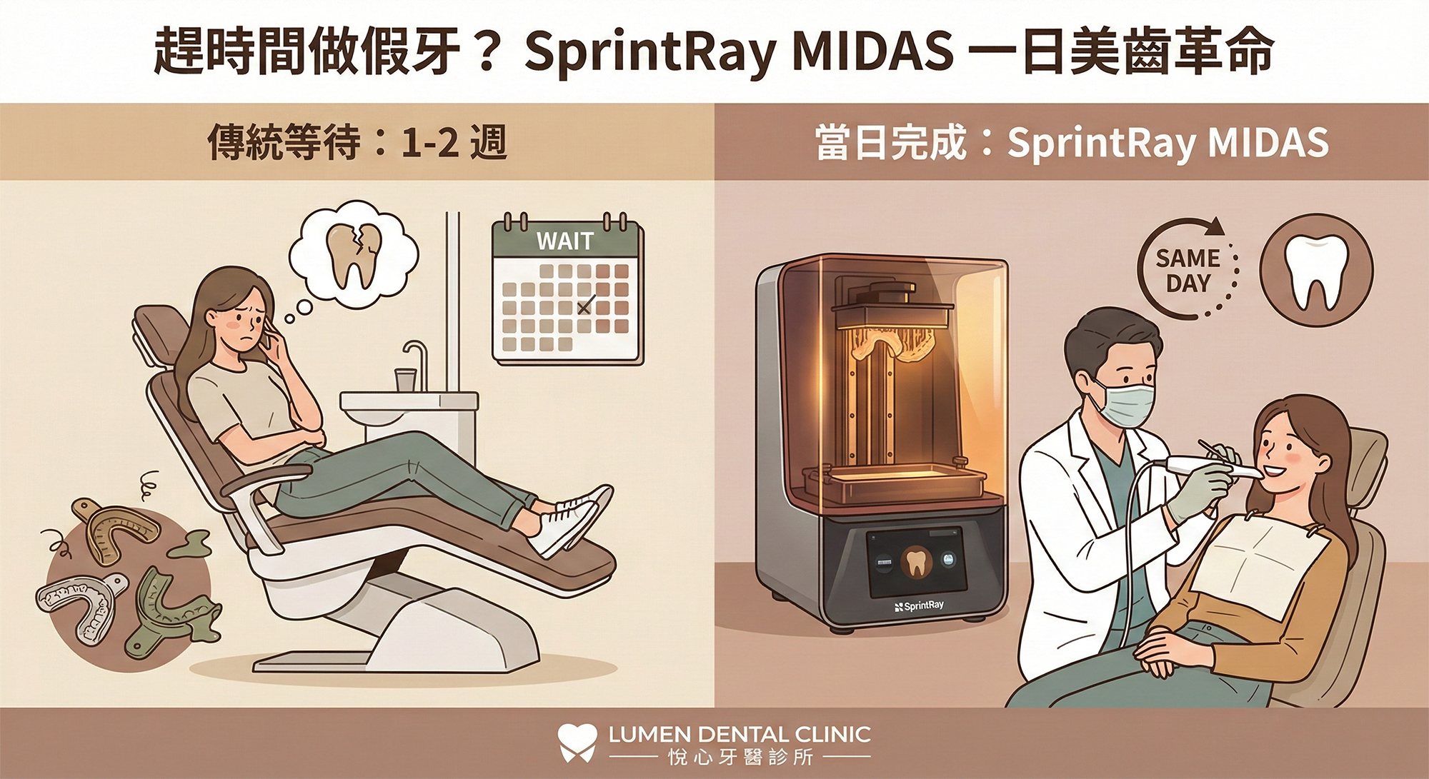 Midas 3D 與傳統貼片製作差別