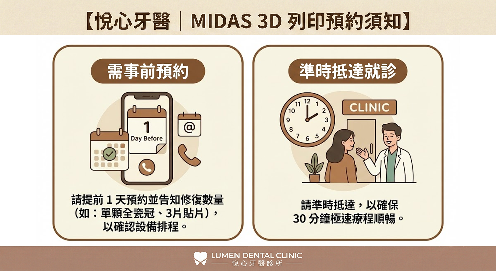 Midas 預約須知及重點